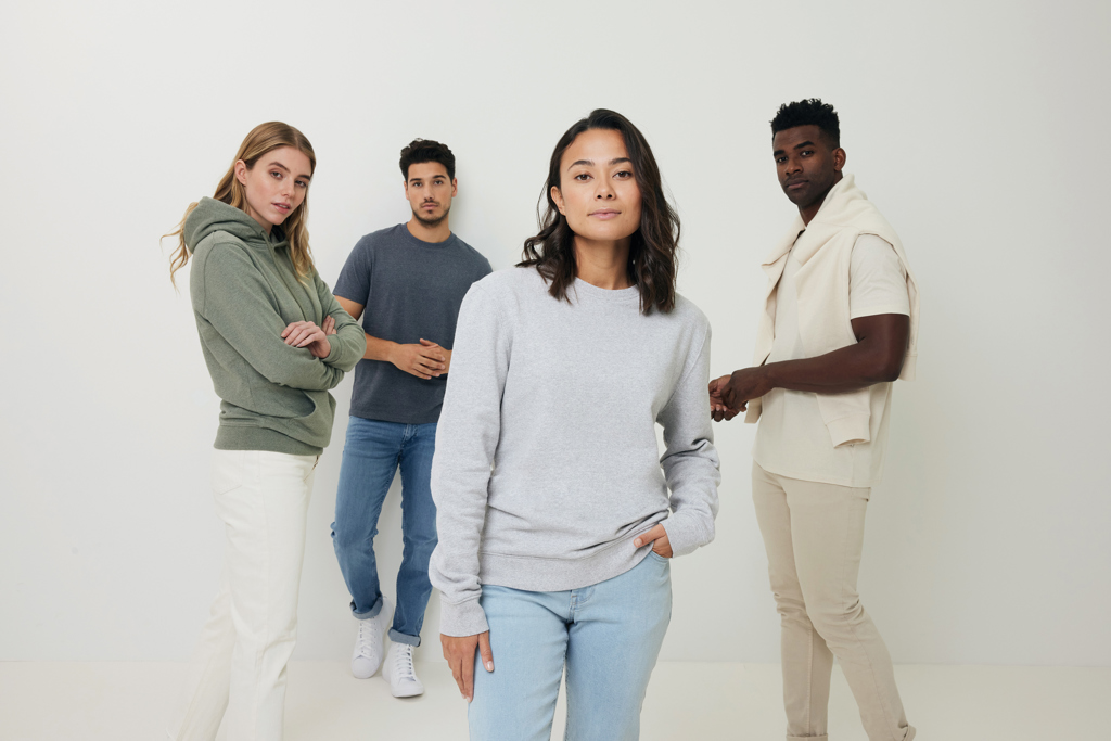 Sudadera IQONIQ Torres algodón reciclado sin teñir