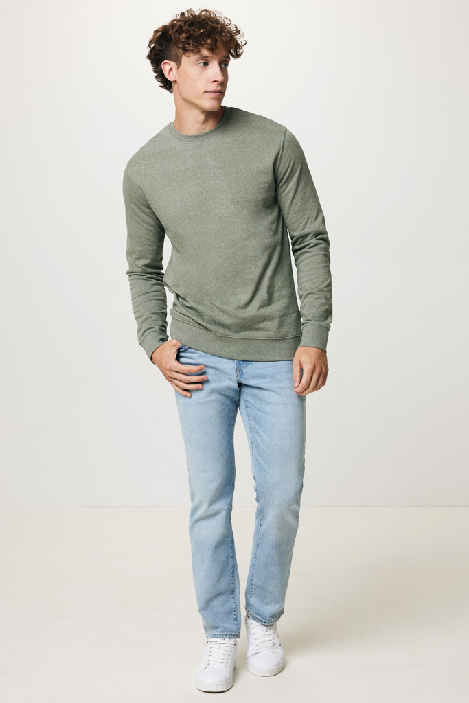 IQONIQ Denali recycled cotton crew neck undyed