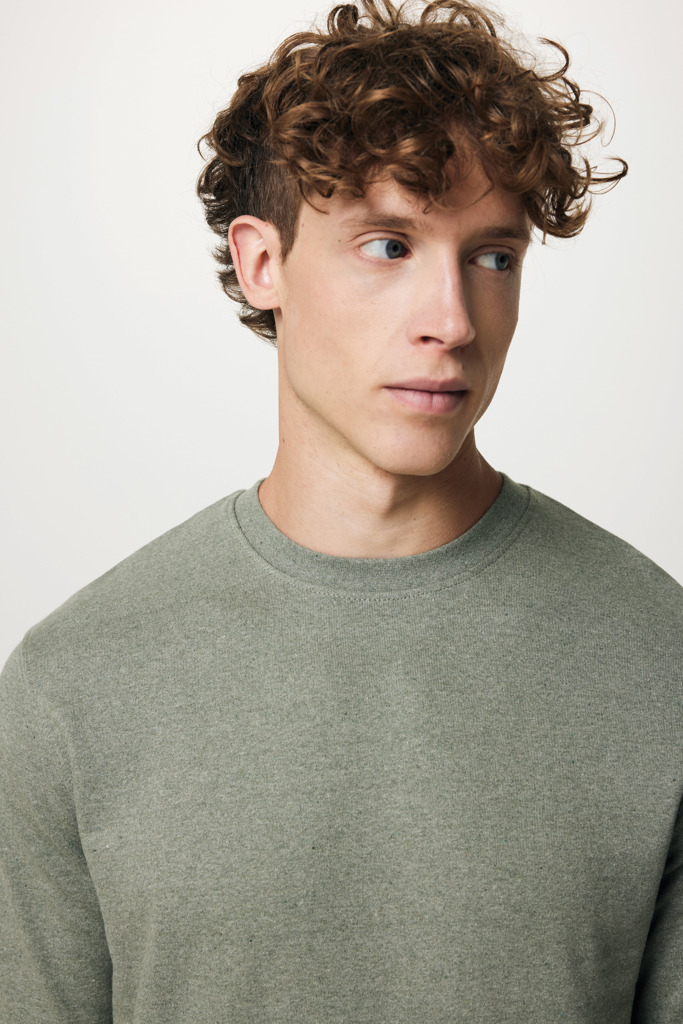 IQONIQ Denali recycled cotton crew neck undyed