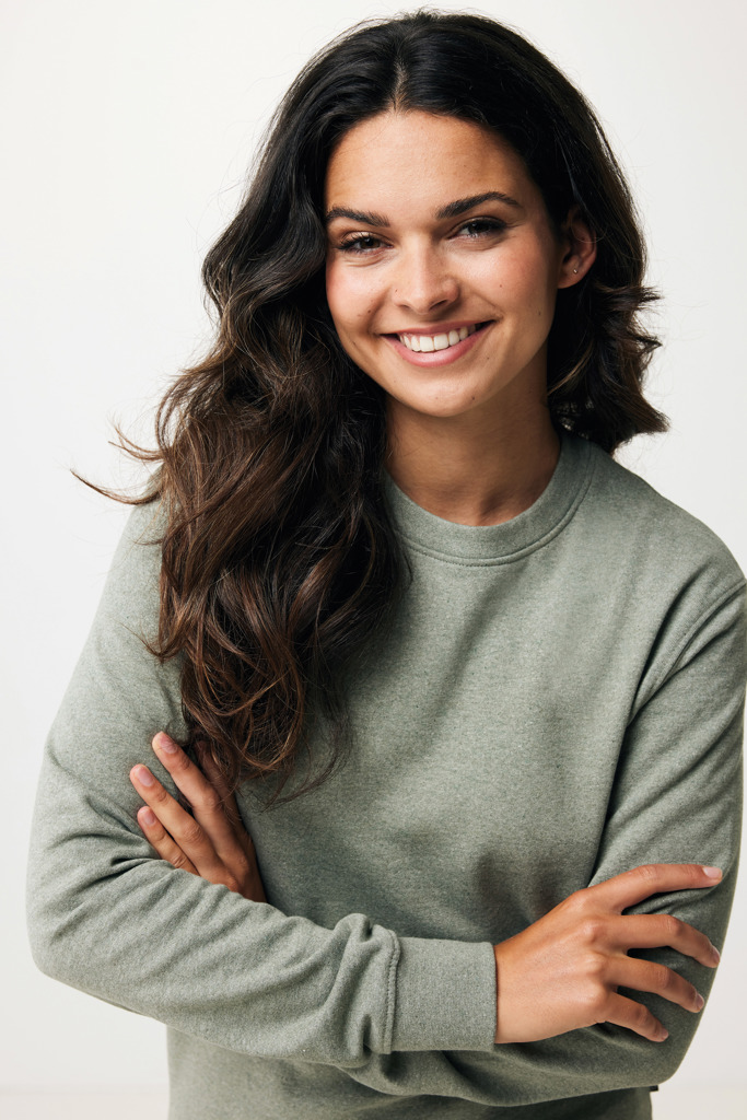 IQONIQ Denali recycled cotton crew neck undyed