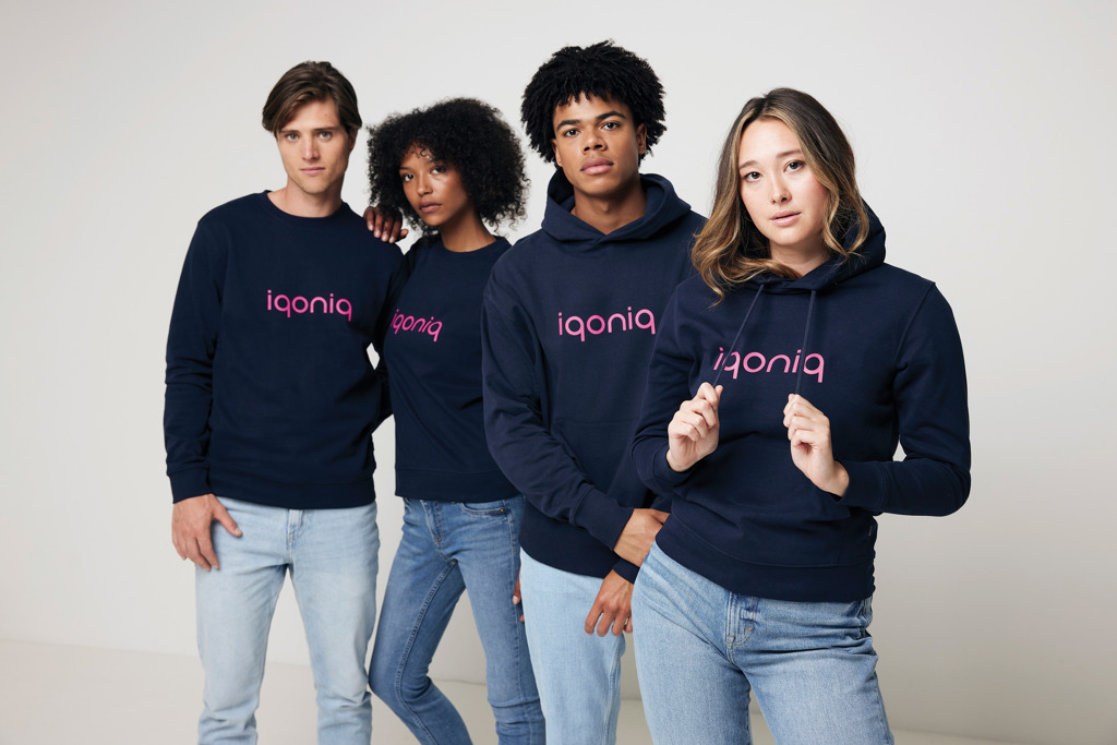 IQONIQ Yoho recycled cotton relaxed hoodie