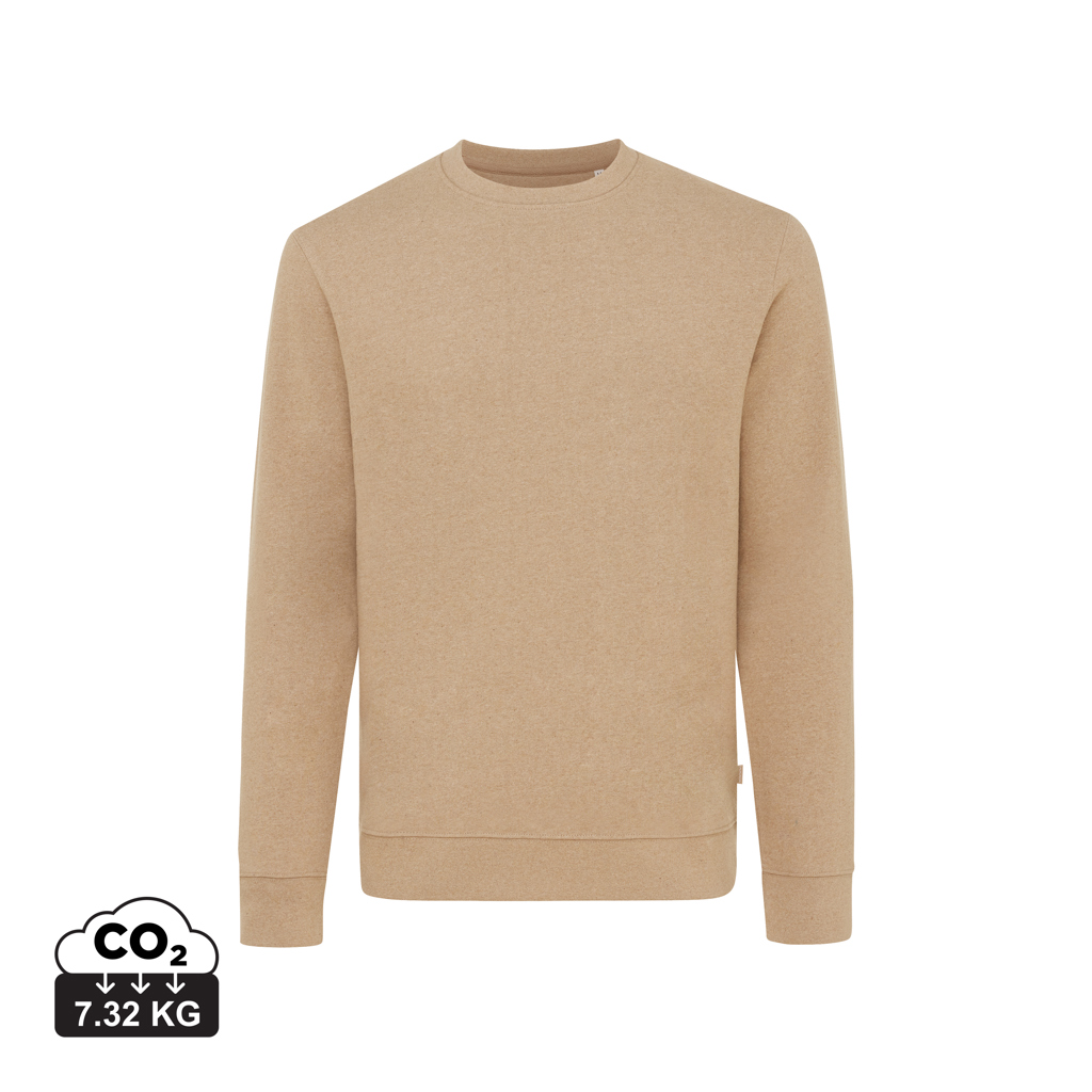 IQONIQ Denali recycled cotton crew neck undyed