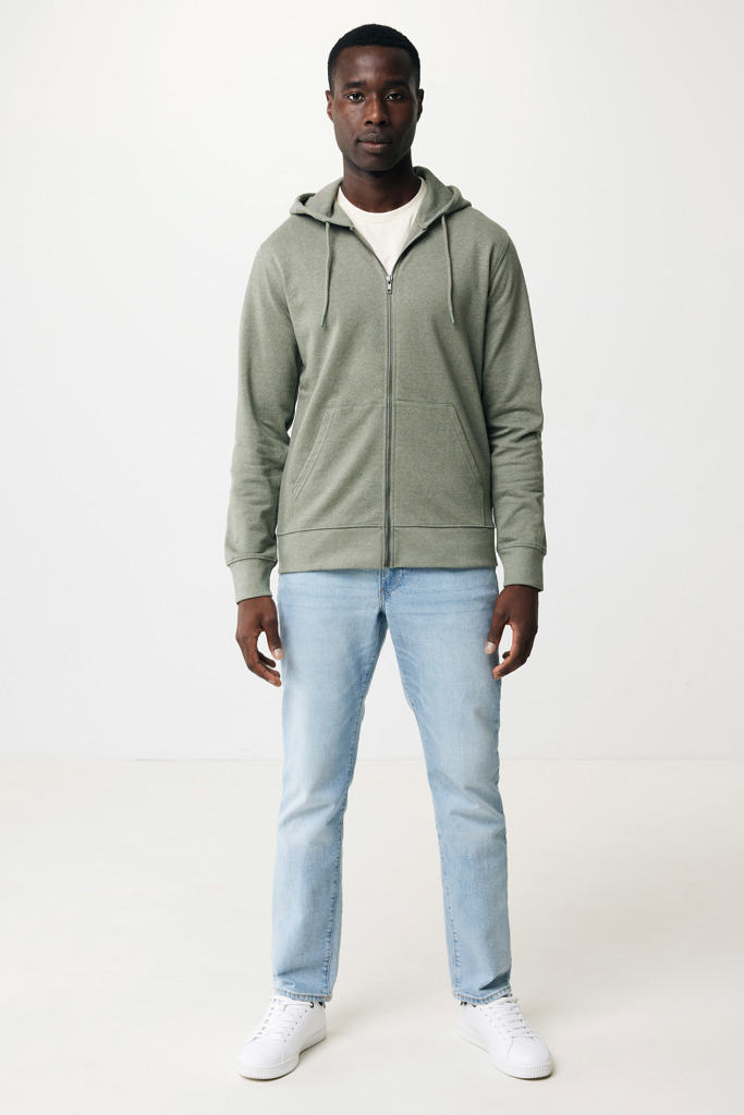 IQONIQ Abisko recycled cotton zip through hoodie