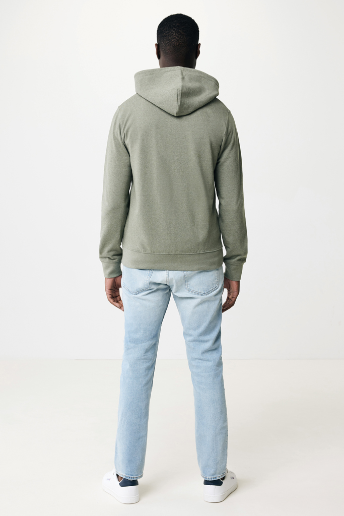 IQONIQ Abisko recycled cotton zip through hoodie