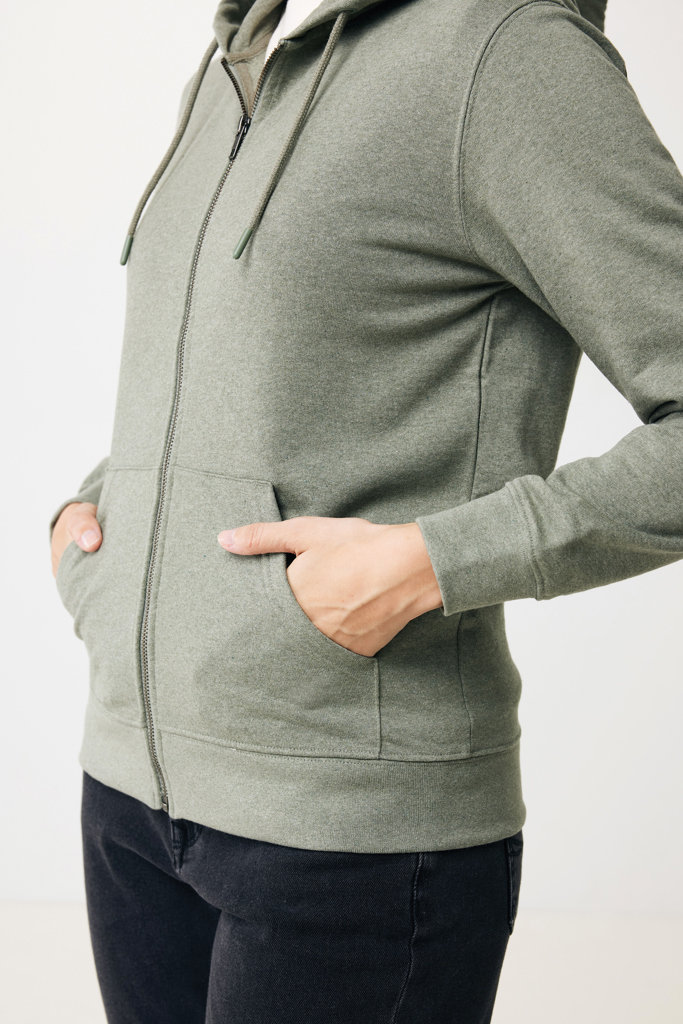 IQONIQ Abisko recycled cotton zip through hoodie