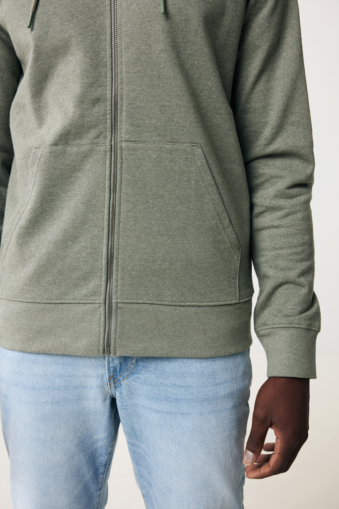 IQONIQ Abisko recycled cotton zip through hoodie