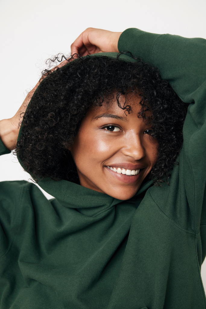 IQONIQ Yoho recycled cotton relaxed hoodie