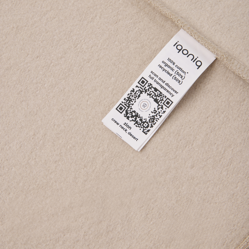 IQONIQ Zion recycled cotton crew neck