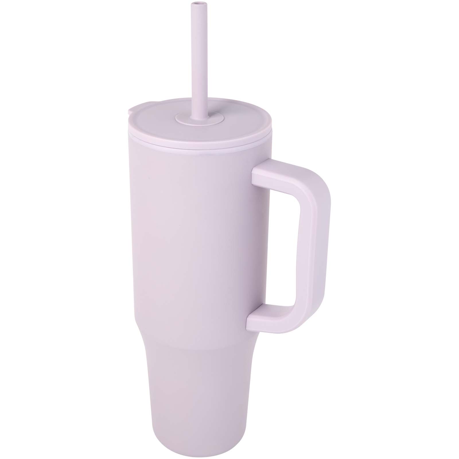 Vaso con aislamiento de 900 ml con certificado RCS y pajita de silicona Brady