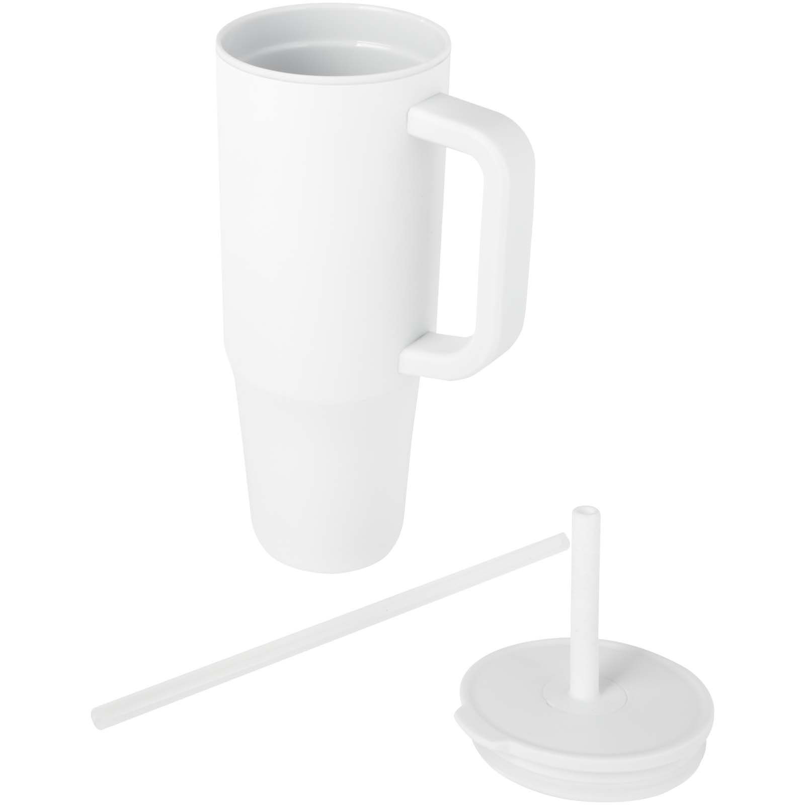 Vaso con aislamiento de 900 ml con certificado RCS y pajita de silicona Brady