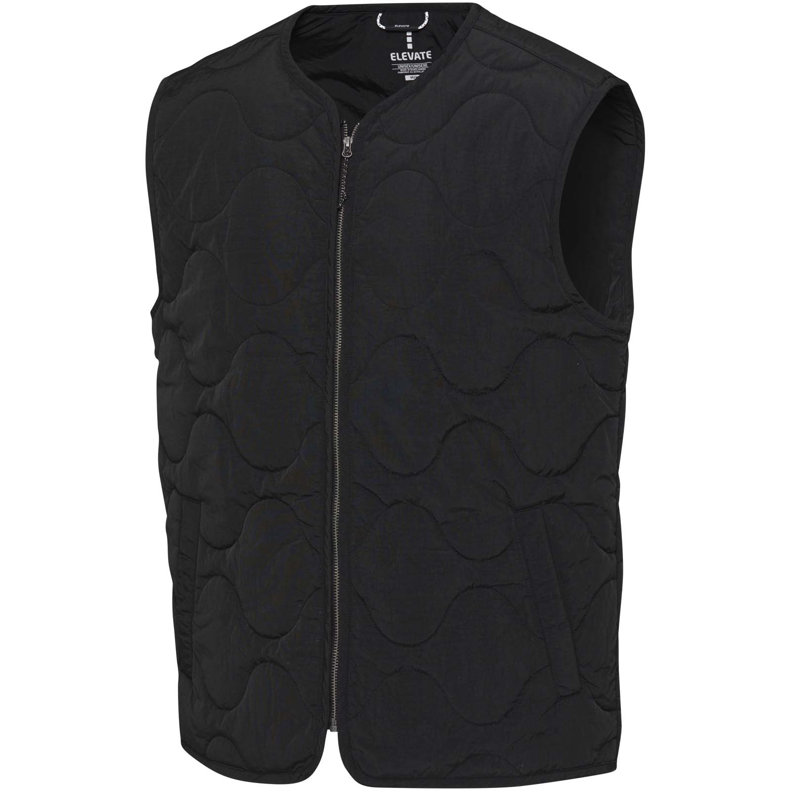 Chaleco acolchado unisex de material reciclado con certificado GRS Quartz