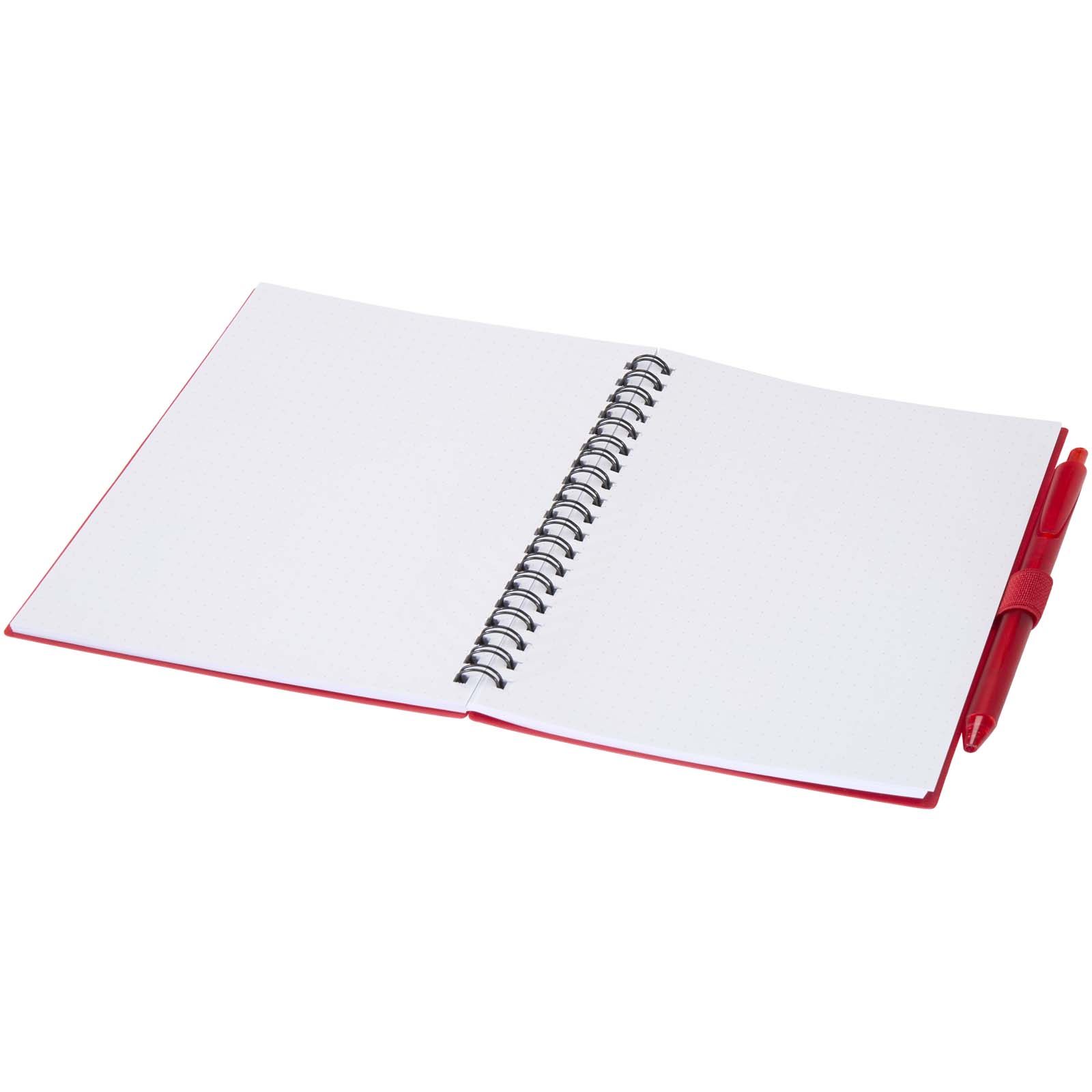 Juego de libreta de tapa blanda y bolígrafo de plástico reciclado (tinta azul) Niove