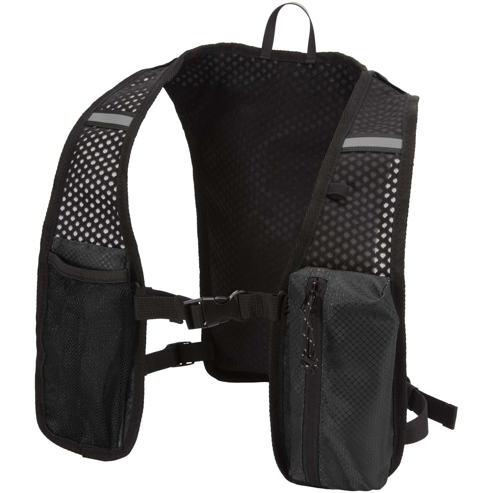 Chaleco de running de material reciclado con certificado GRS y mochila de hidratación de 5 L Nomad