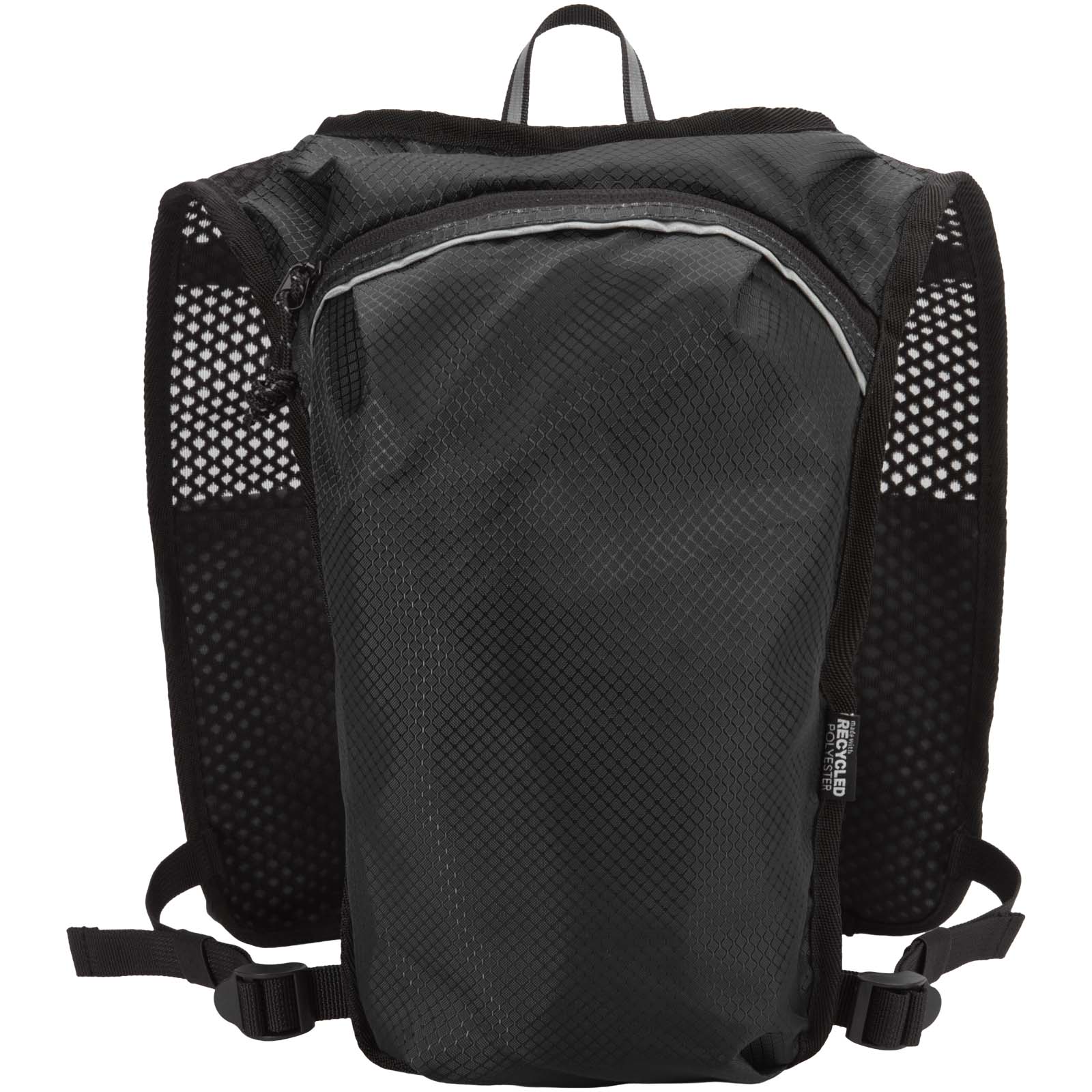 Chaleco de running de material reciclado con certificado GRS y mochila de hidratación de 5 L Nomad