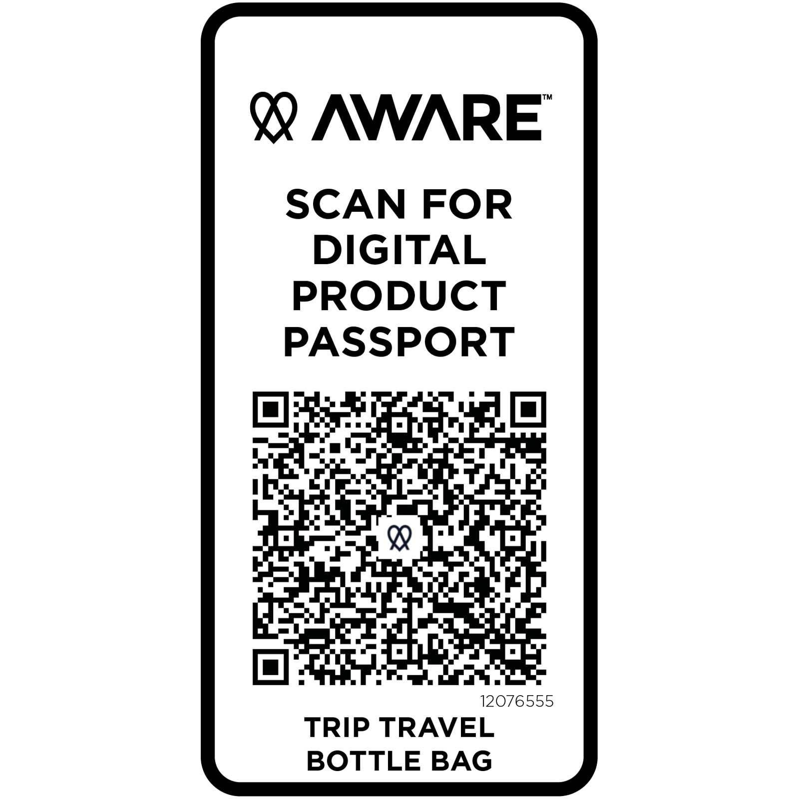 Bolsa para botellas de viaje reciclada de 2 litros Trip Aware™