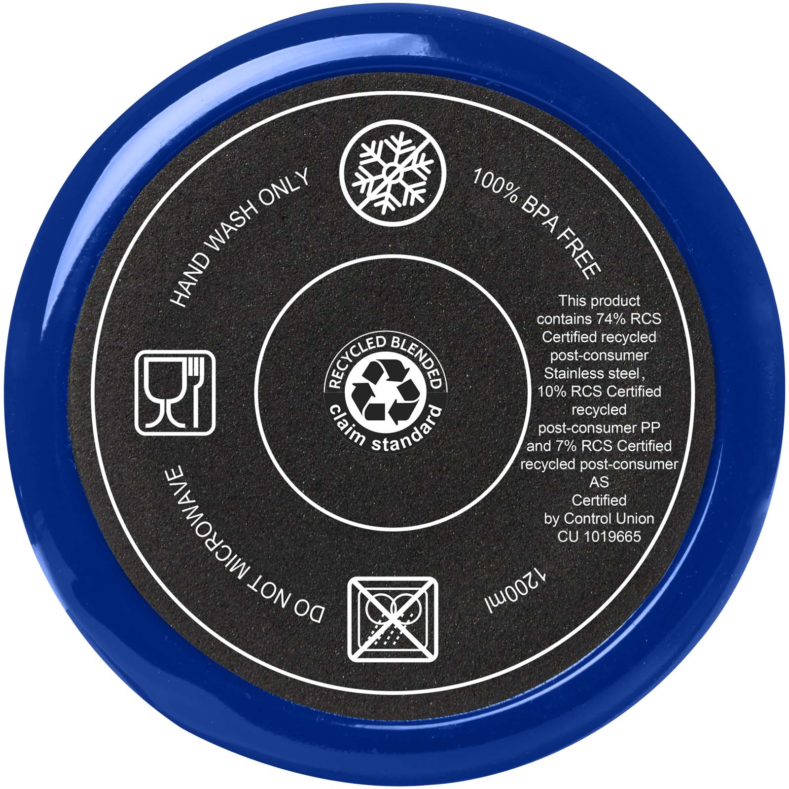 Vaso térmico con pajita de 1200 ml con certificado RCS Melbourne