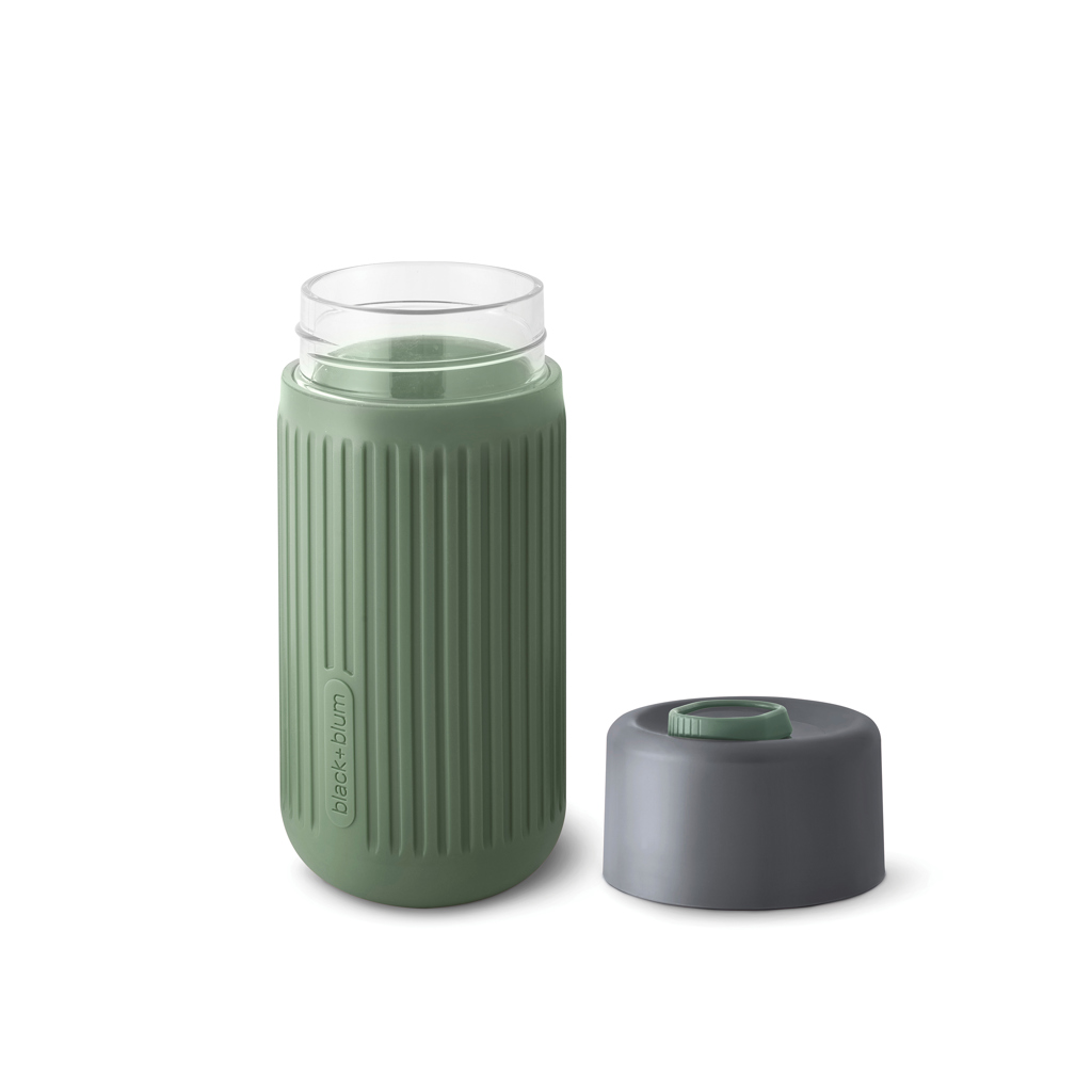 Vaso de vidrio Black+Blum de 340 ml