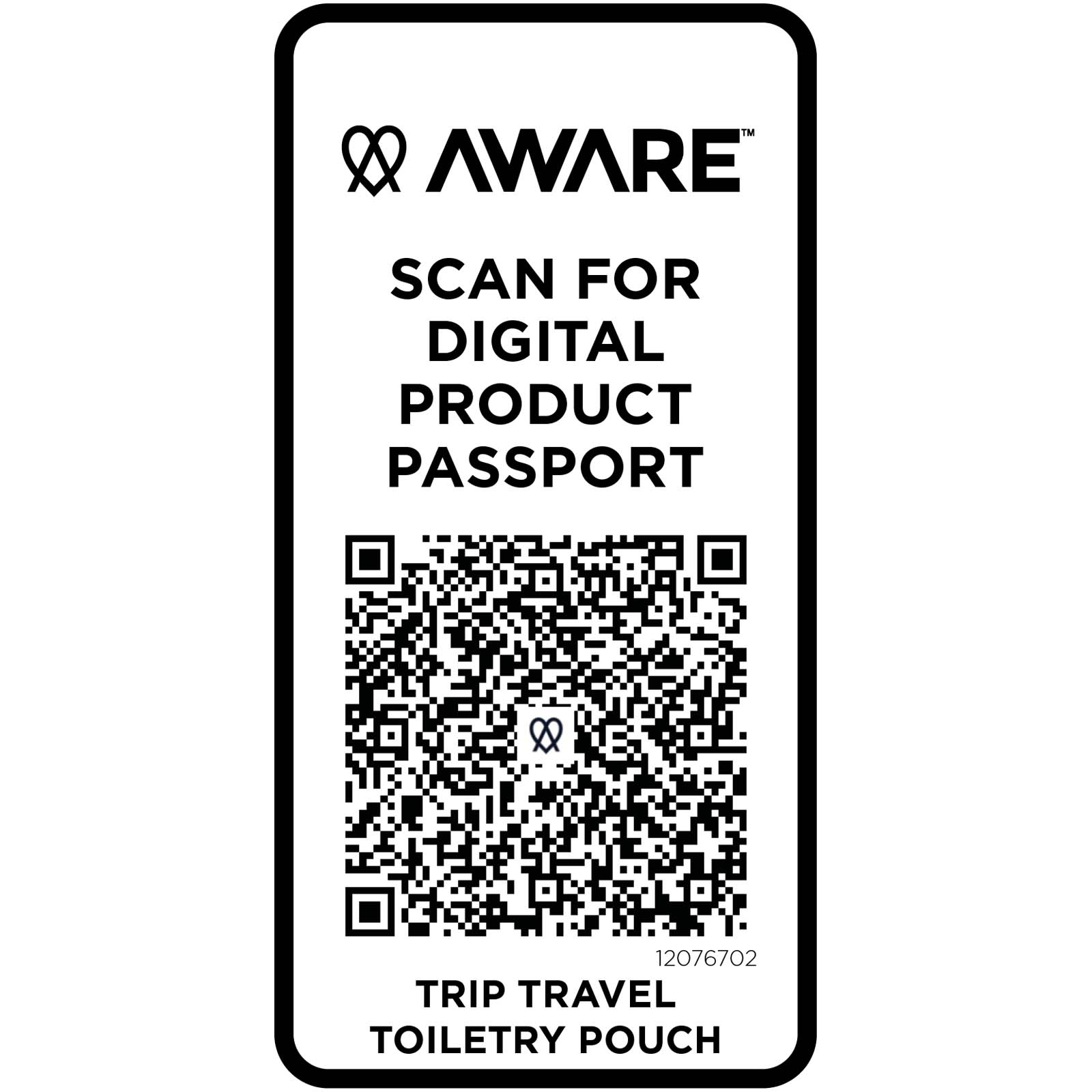 Neceser de viaje reciclado de 2 litros Trip Aware™