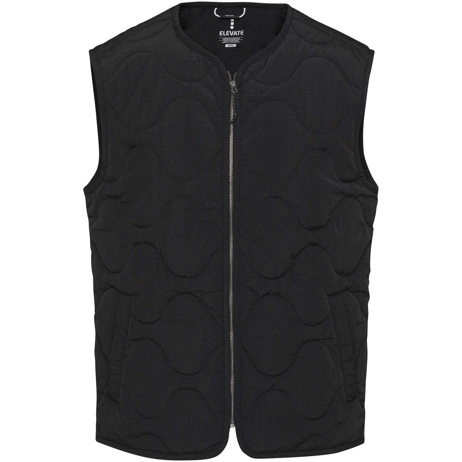 Chaleco acolchado unisex de material reciclado con certificado GRS Quartz