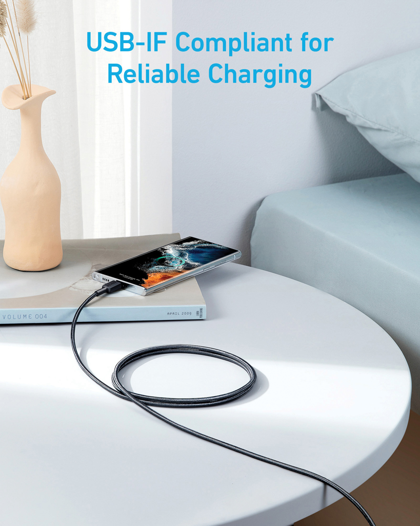 Cable USB-C a USB-C Anker de 1,8 metros y 60W