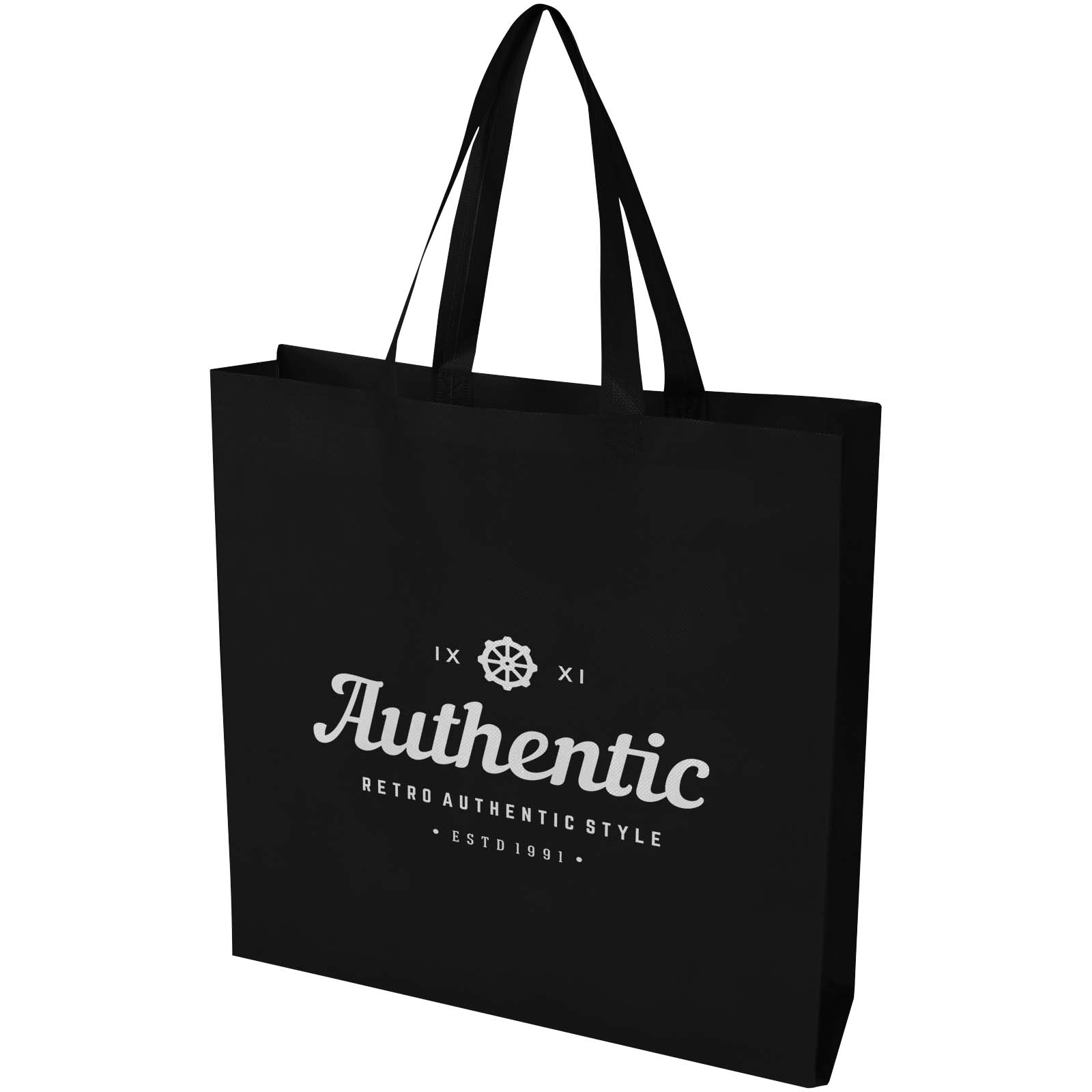 Bolsa Tote de 12 L con refuerzo de material no tejido reciclado con certificado GRS EcoSeal