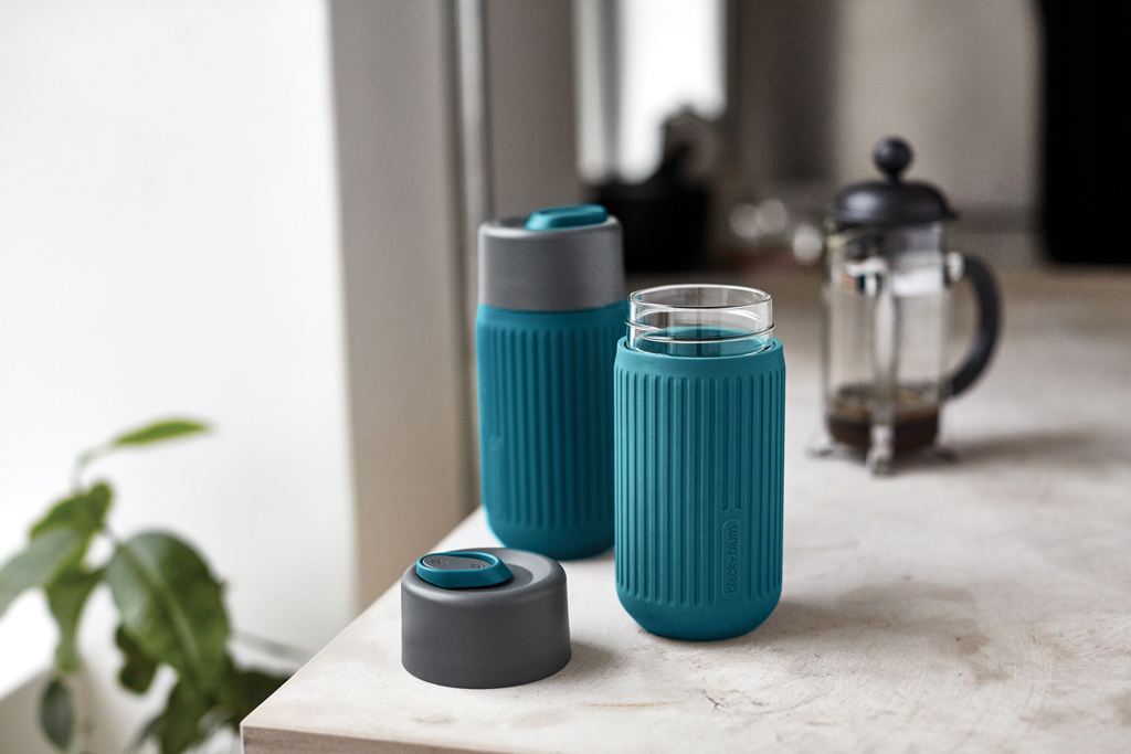 Vaso de vidrio Black+Blum de 340 ml