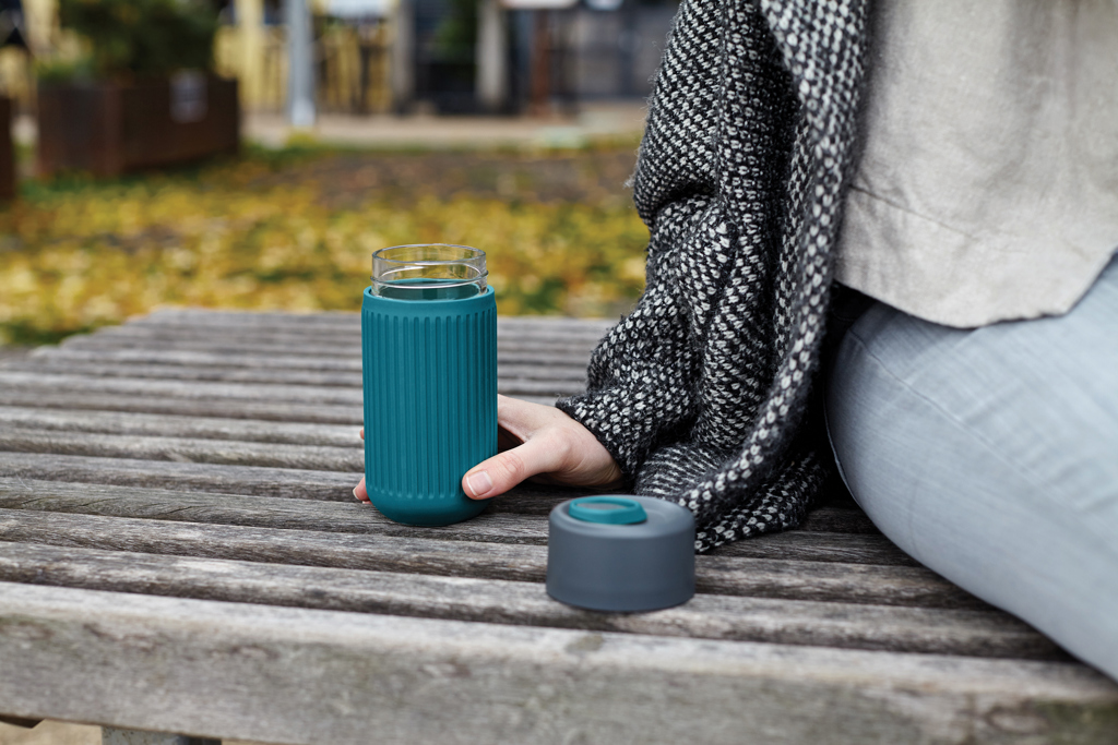 Vaso de vidrio Black+Blum de 340 ml