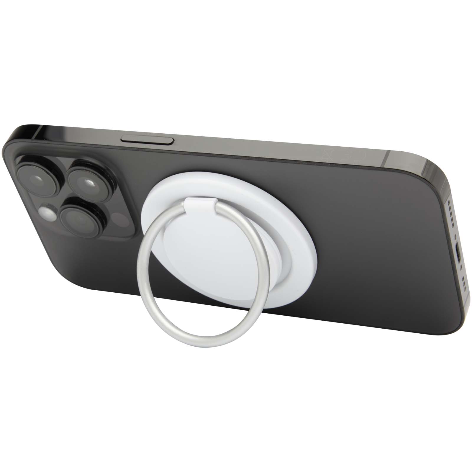 Soporte para teléfono magnético de plástico reciclado con portaanillos Albali
