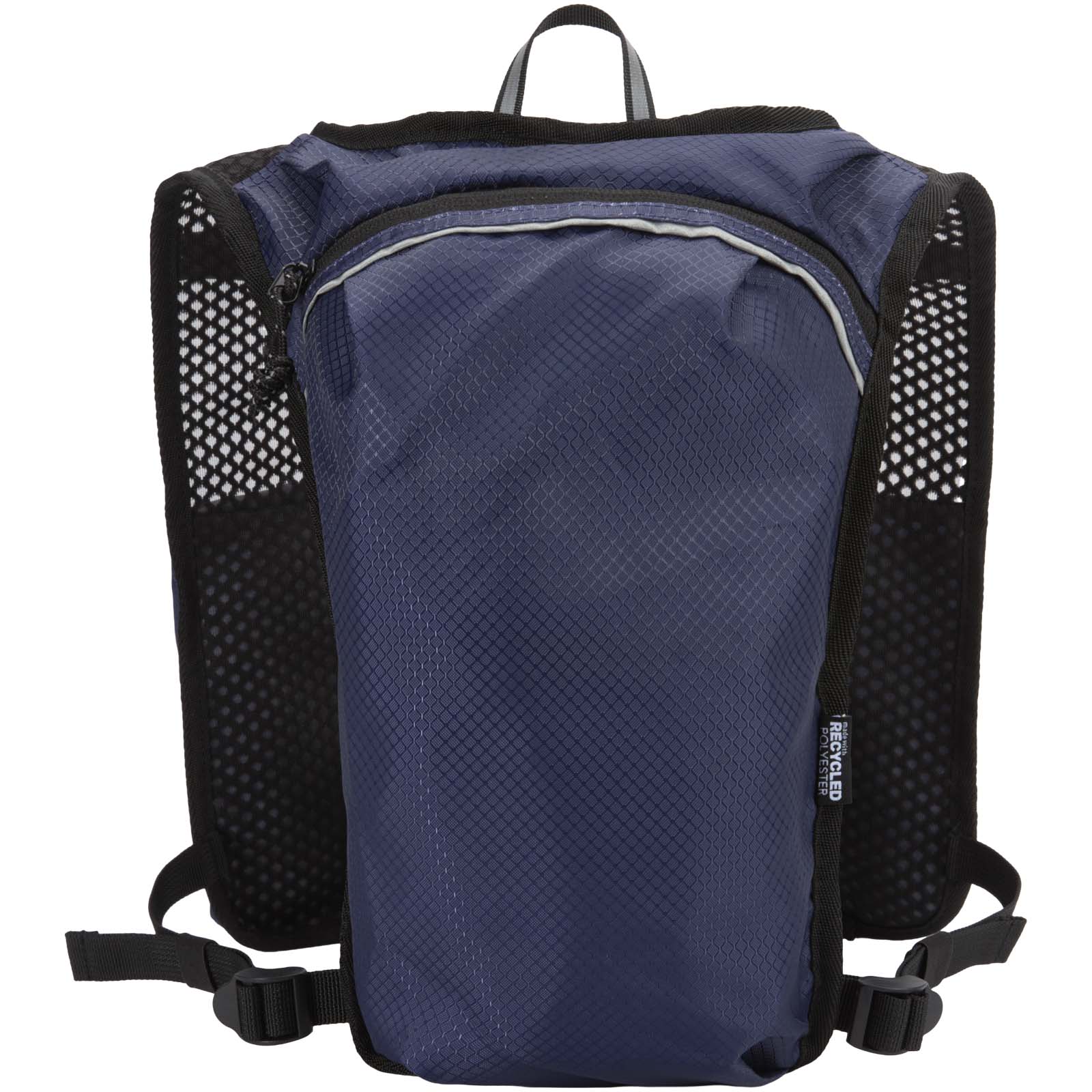 Chaleco de running de material reciclado con certificado GRS y mochila de hidratación de 5 L Nomad