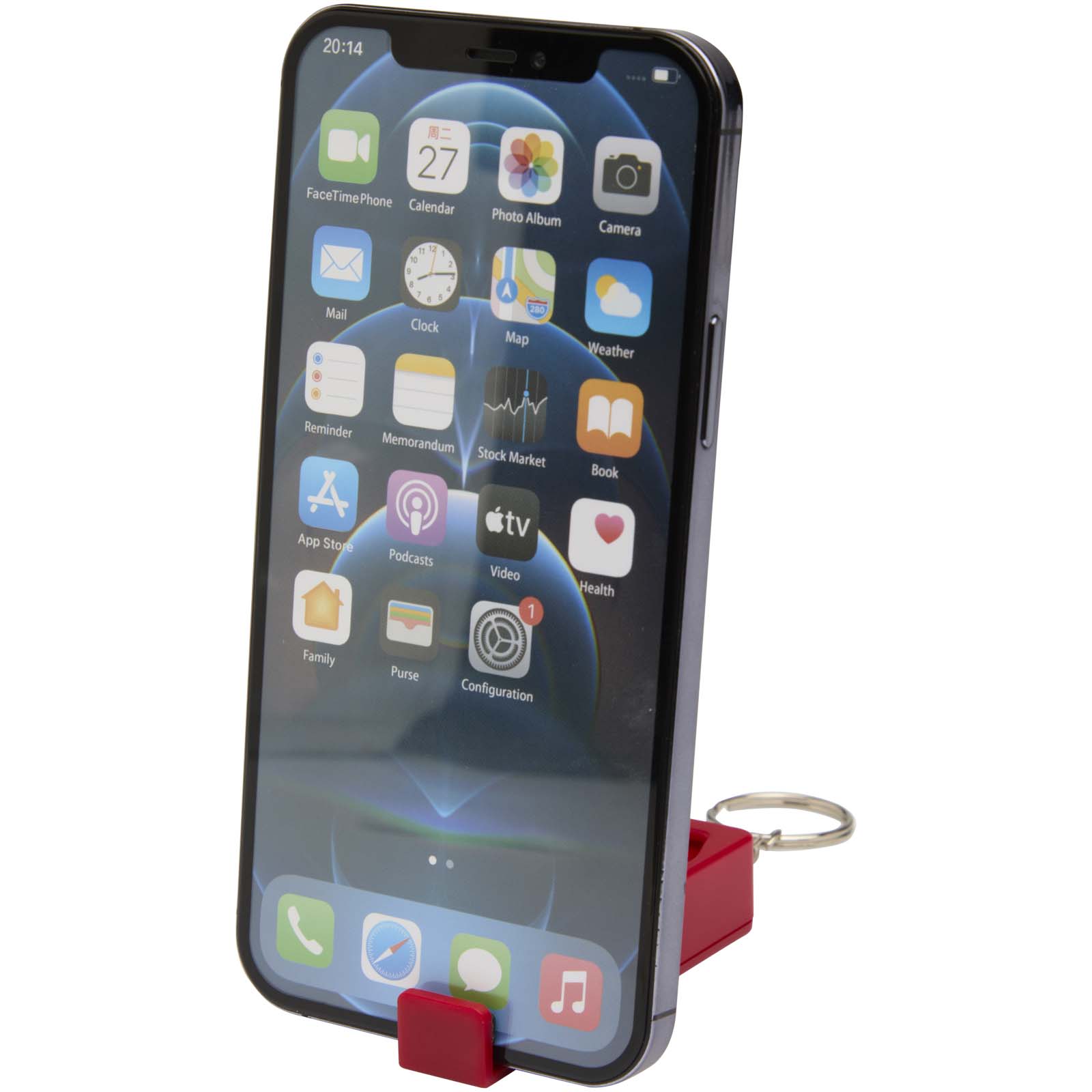 Soporte para teléfono con juguete de plástico reciclado Aggia