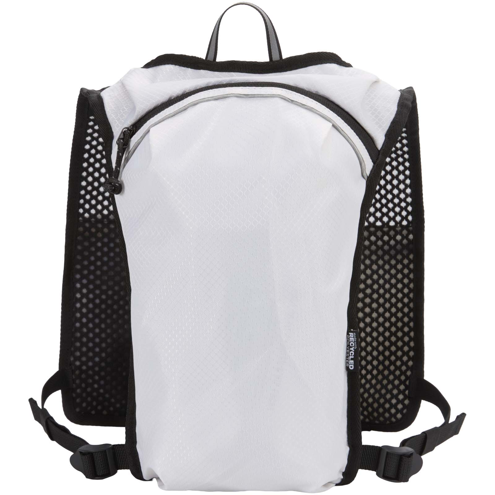 Chaleco de running de material reciclado con certificado GRS y mochila de hidratación de 5 L Nomad