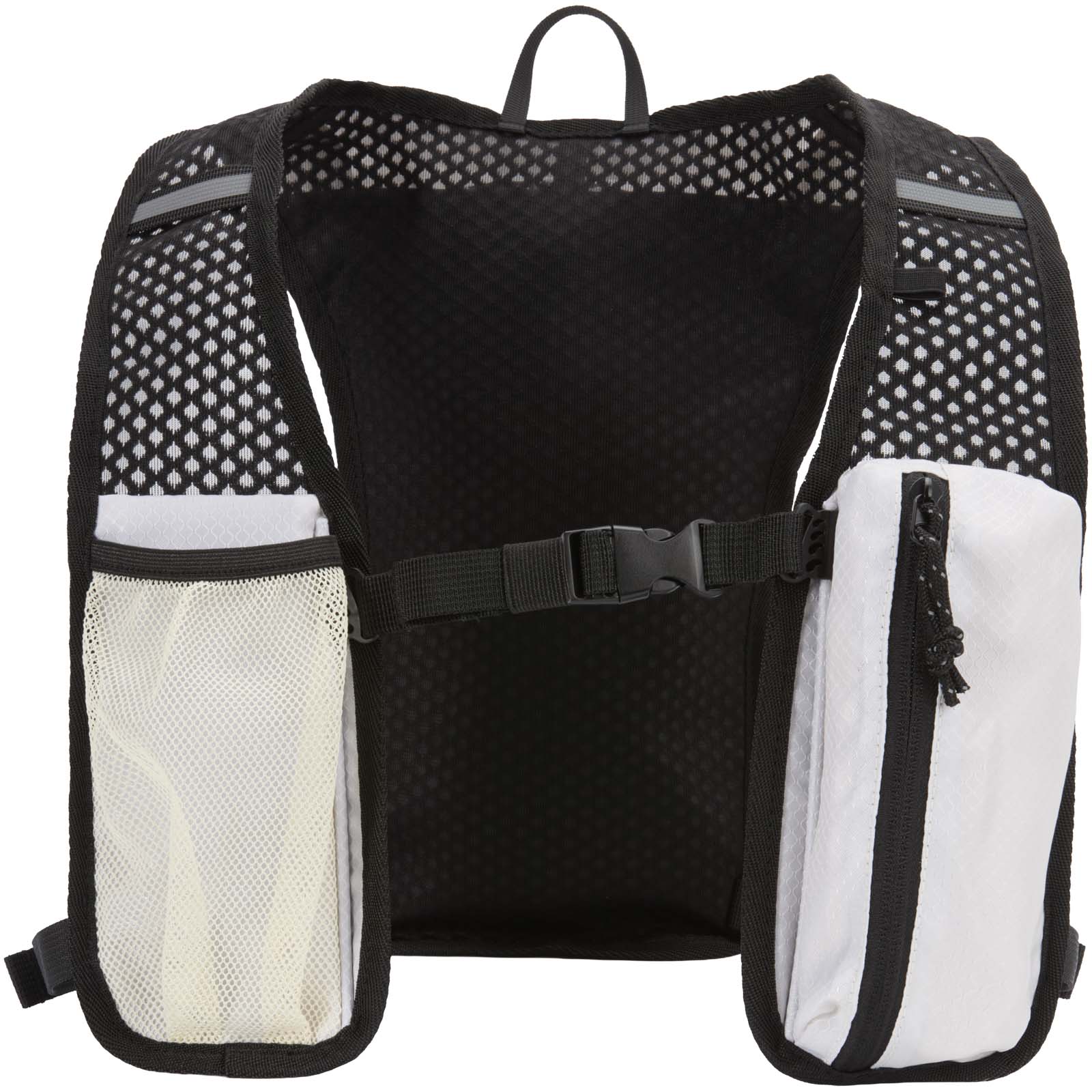 Chaleco de running de material reciclado con certificado GRS y mochila de hidratación de 5 L Nomad