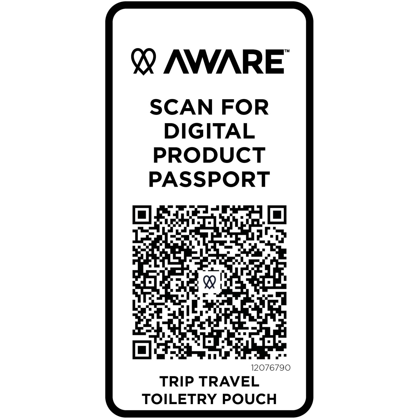 Neceser de viaje reciclado de 2 litros Trip Aware™