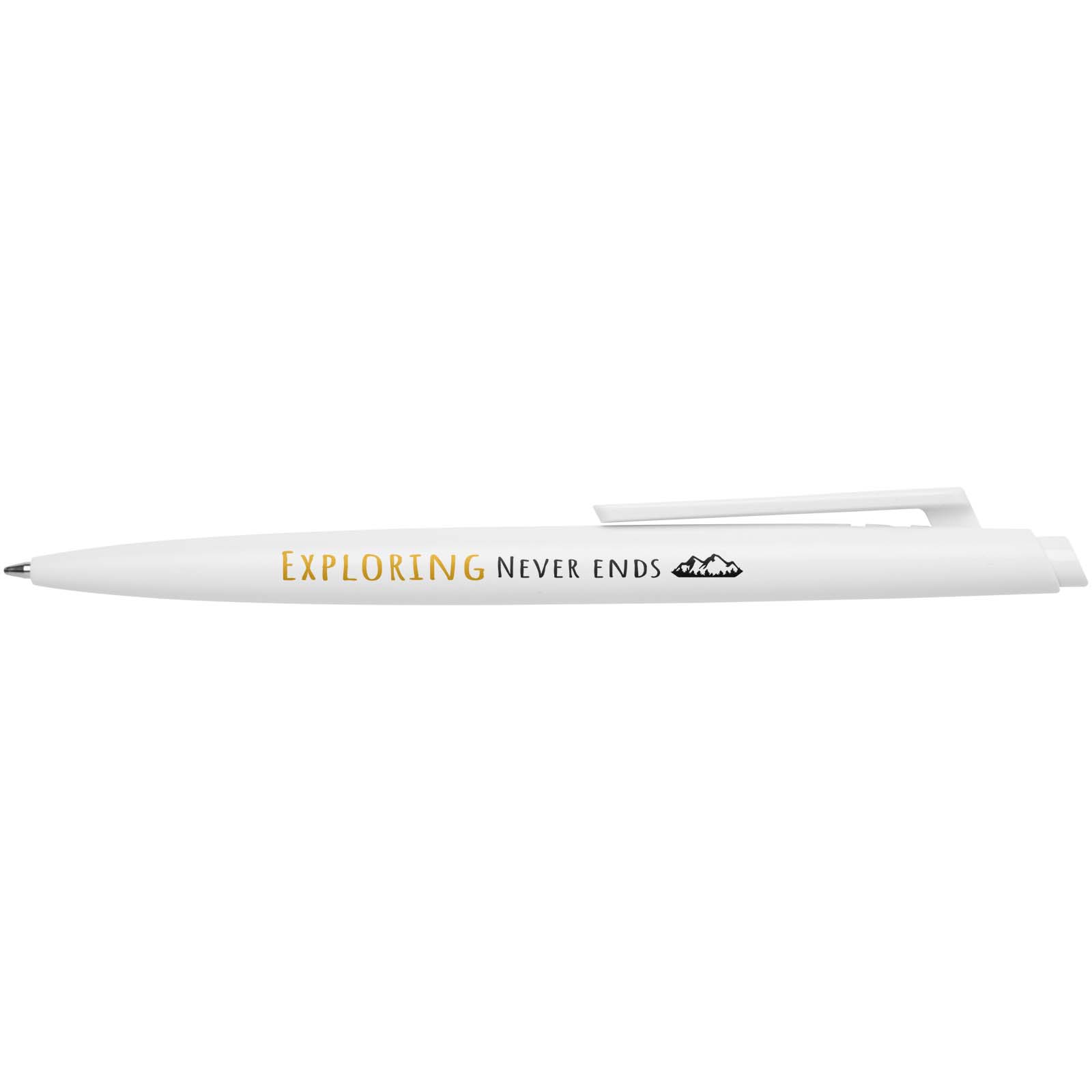 Bolígrafo de material reciclado con certificado RCS (tinta negra) Ipe