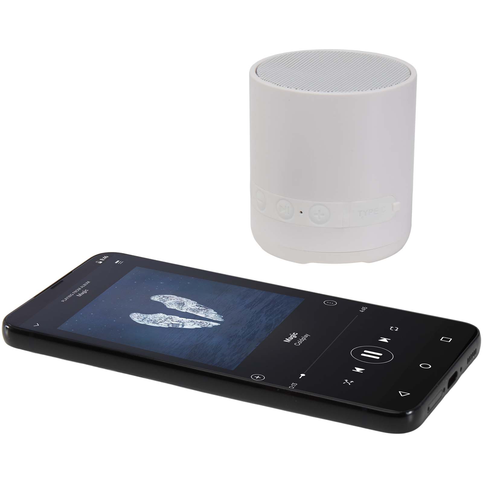 Altavoz inalámbrico de plástico reciclado de 3 W Hunor