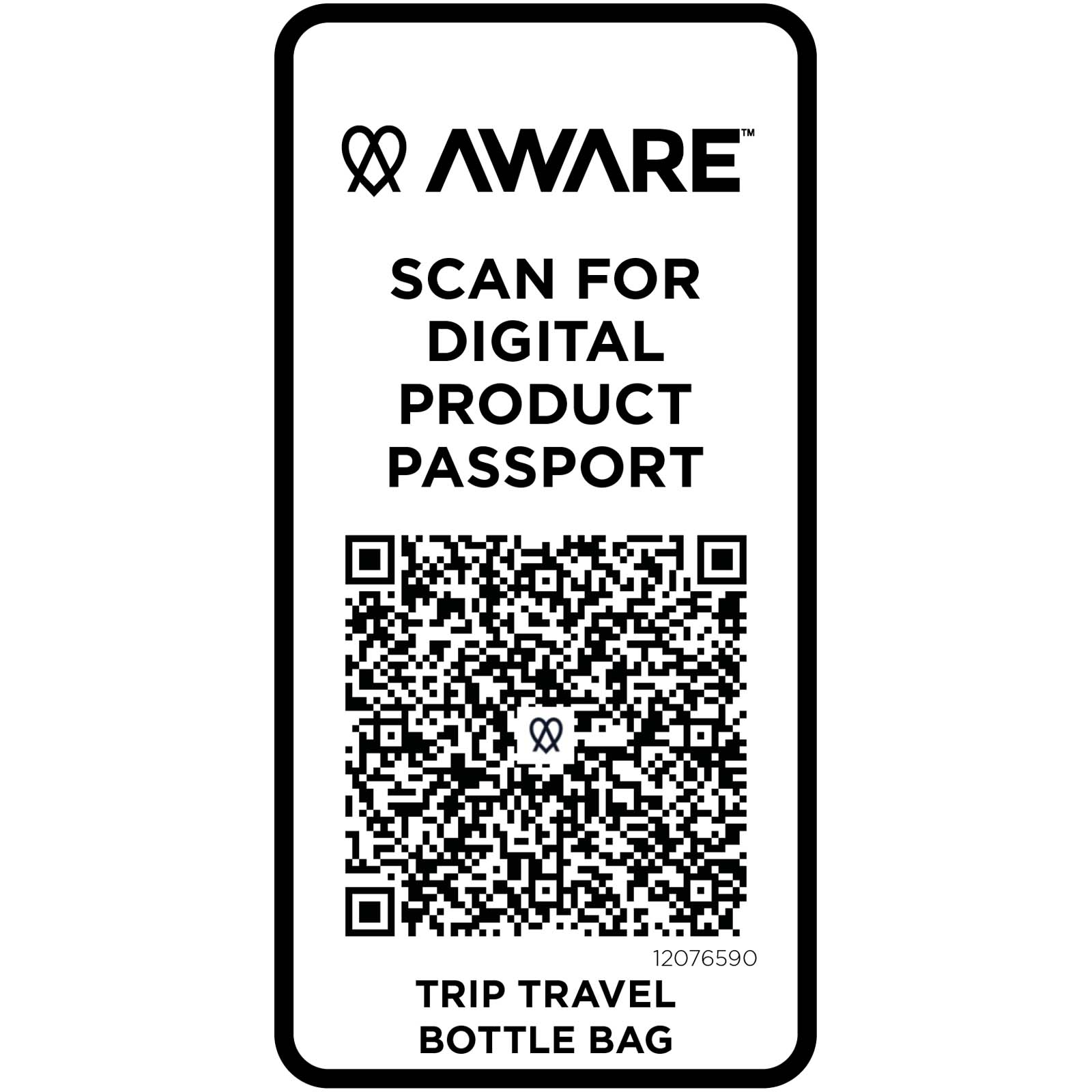 Bolsa para botellas de viaje reciclada de 2 litros Trip Aware™