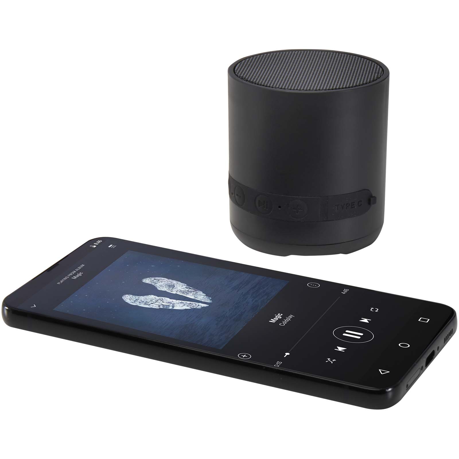 Altavoz inalámbrico de plástico reciclado de 3 W Hunor