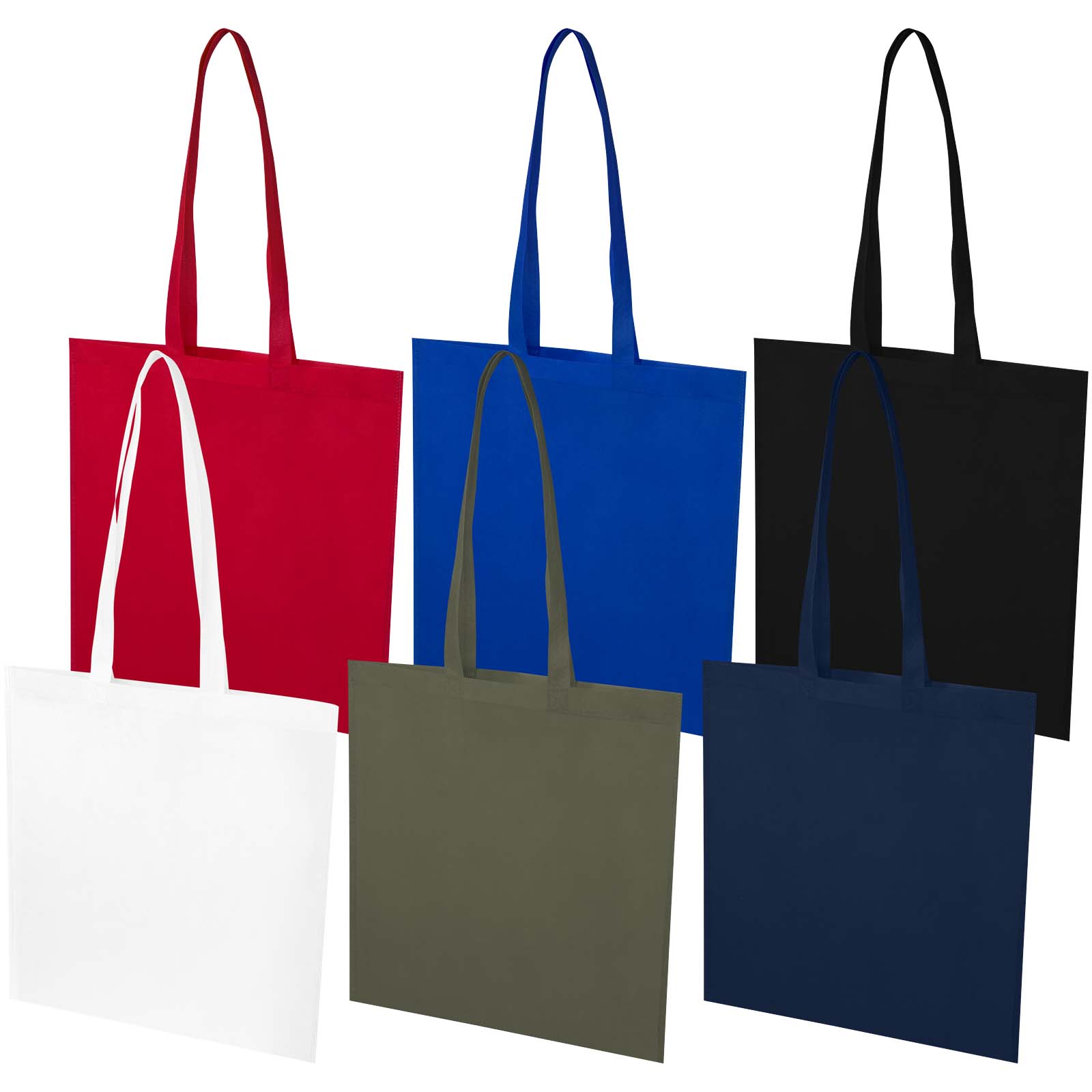 Bolsa Tote de 6 l para convenciones de material no tejido reciclado con certificado GRS EcoSeal