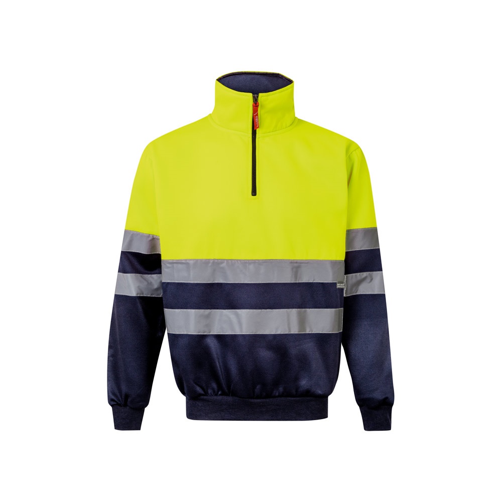 VL THOR LARGE. Sudadera bicolor (300g/m²) en tejido polar de poliéster (100%)