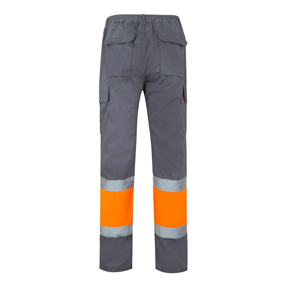 VL POSEIDON. Two-tone multi-pocket twill trousers (210g/m²), in cotton (20%) and polyester (80%)