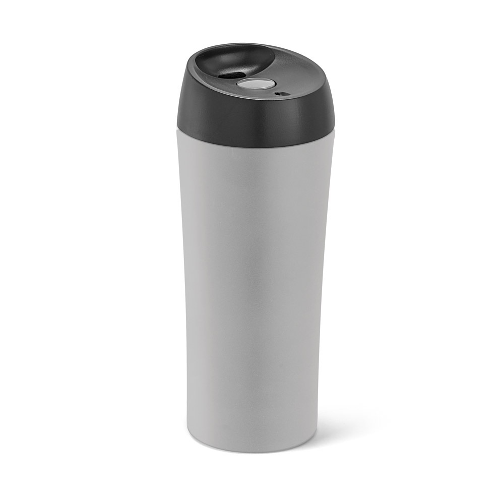 MONARDA. Stainless steel and PP travel cup 470 mL