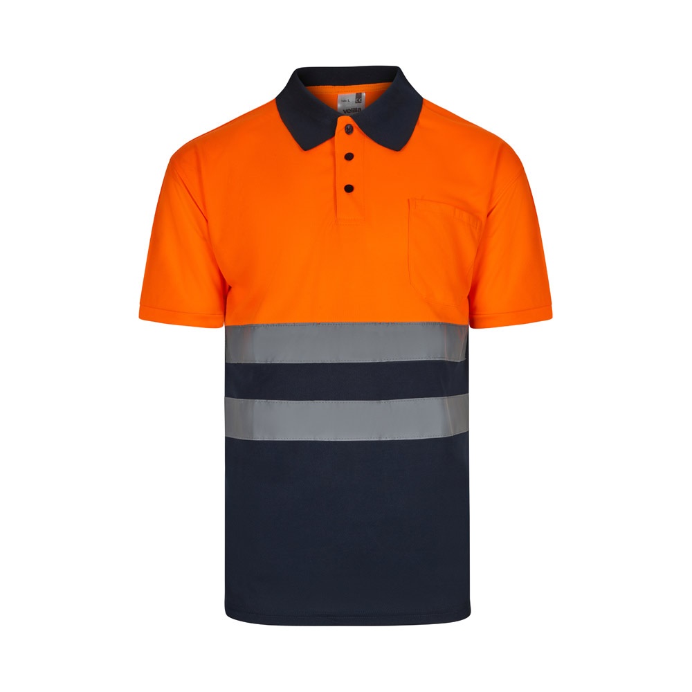 VL FORTUNA. Bird-eye polo shirt (140g/m²) with short sleeves, in polyester (100%)