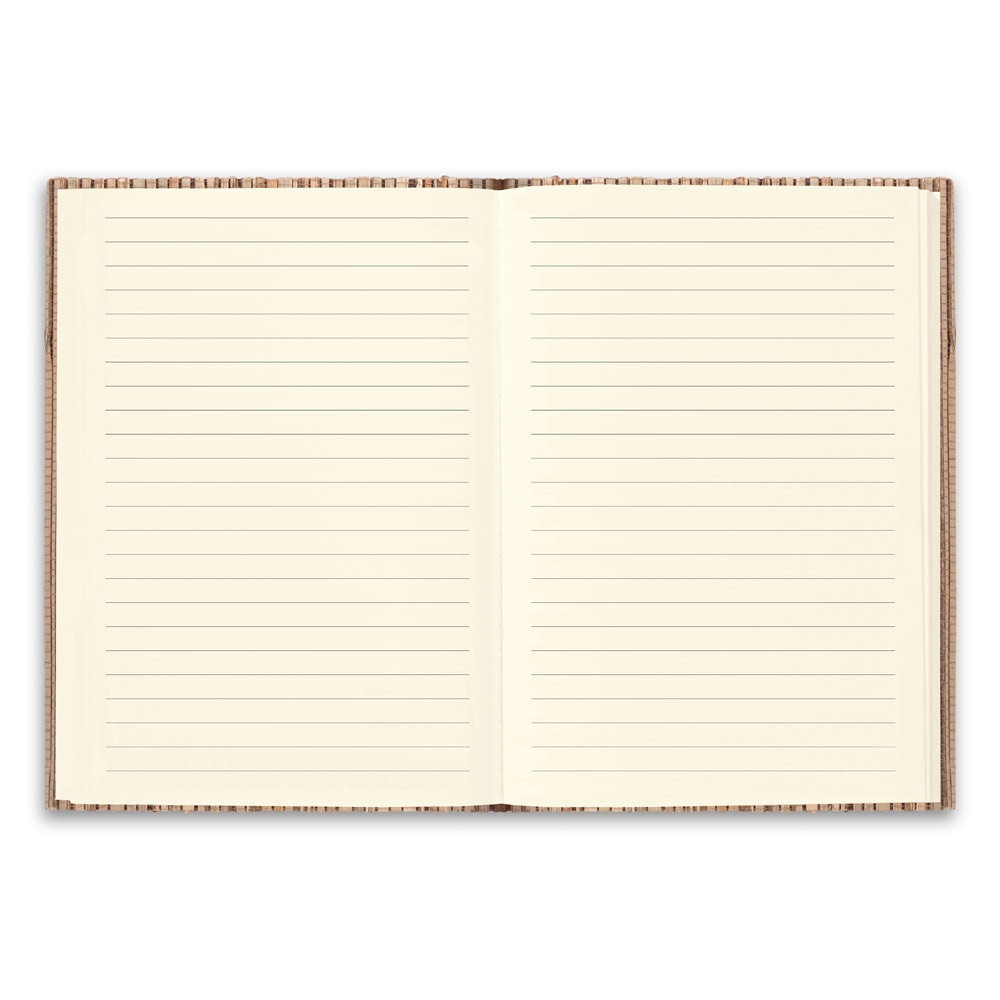 NERUDA. Libreta A5 con tapa dura en fibra de paja natural