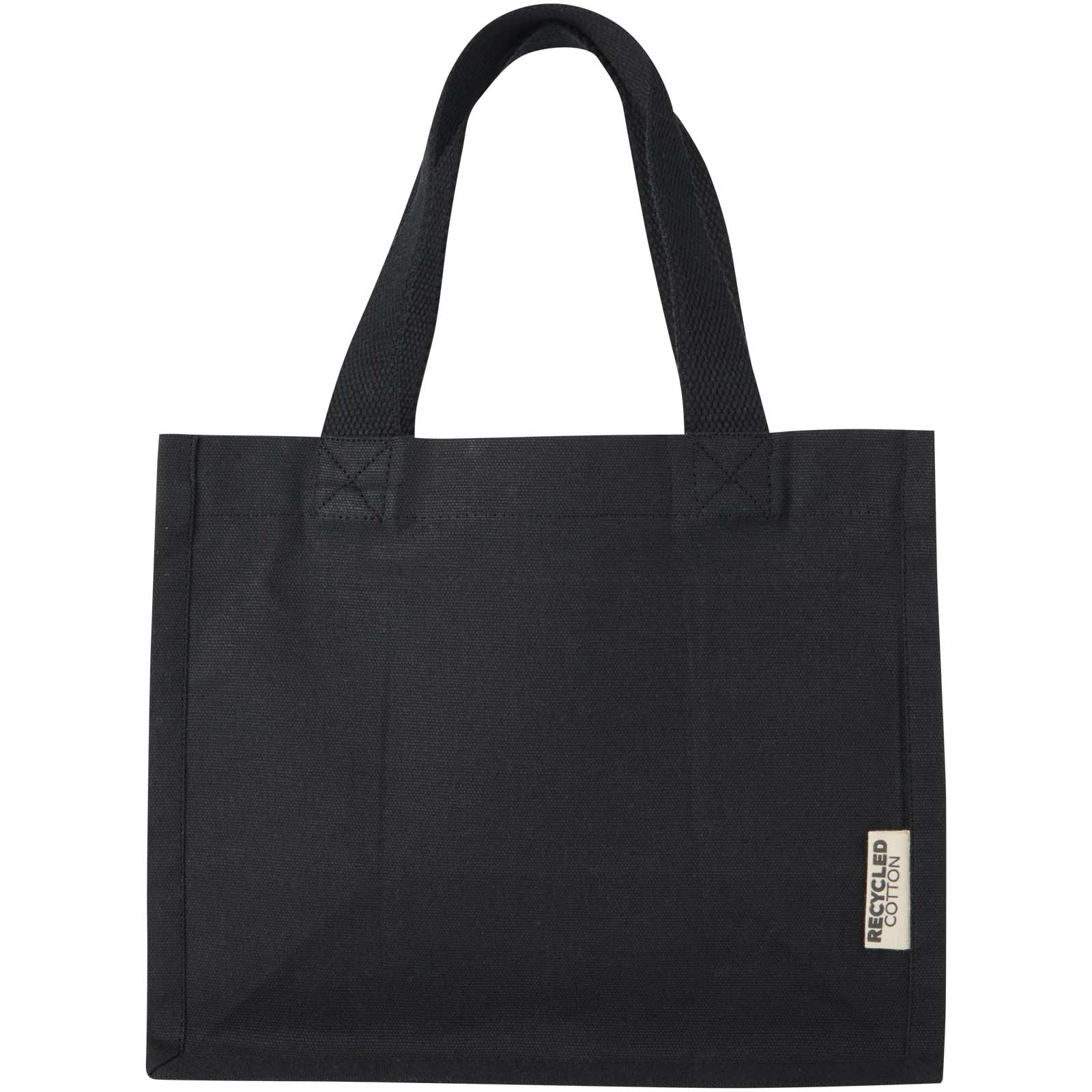 Bolsa Tote con fuelle mini de algodón reciclado GRS de 220 g/m² de 9 l Odessa