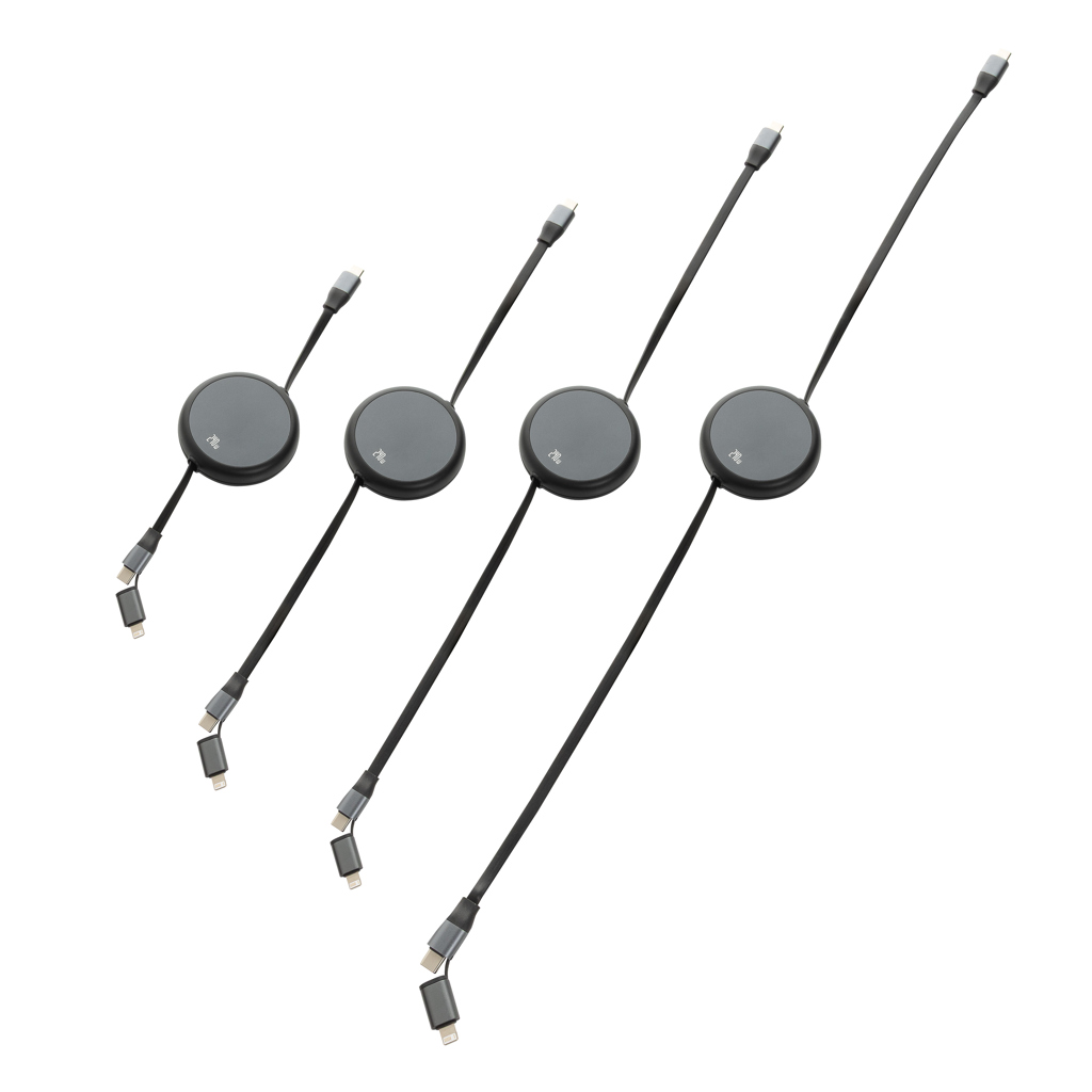 Cable retráctil 2 en 1 aluminio reciclado Terra RCS  240W