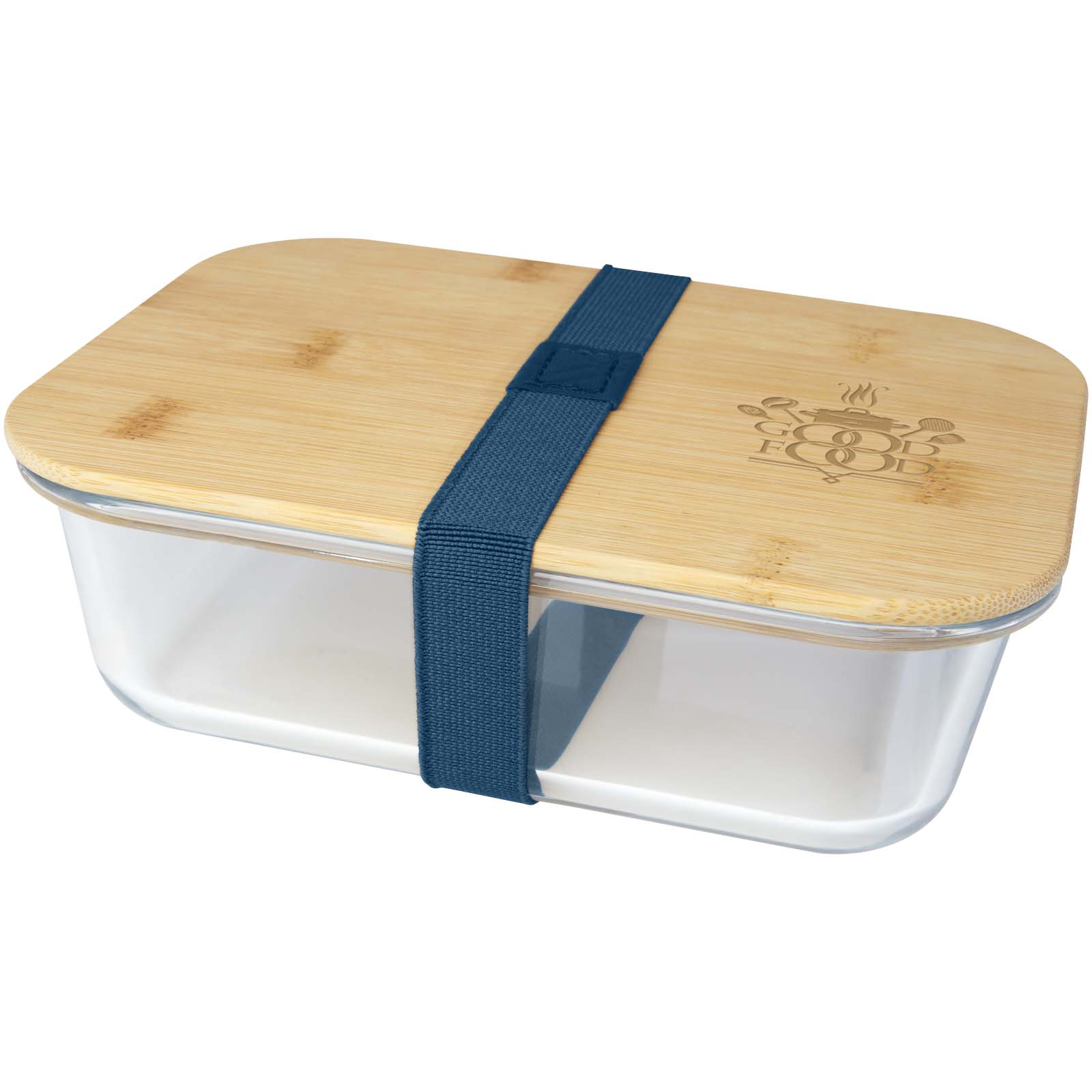 Roby glass lunch box with bamboo lid