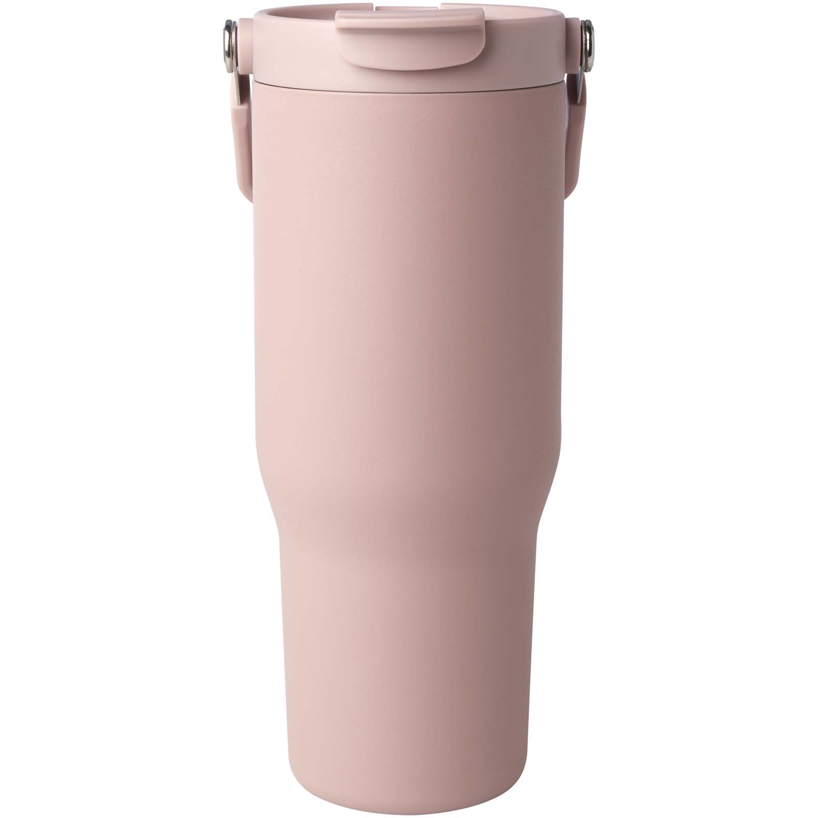 Vaso con aislamiento al vacío de cobre de acero inoxidable reciclado certificado RCS de 900 ml y con tapa de doble función Bronx