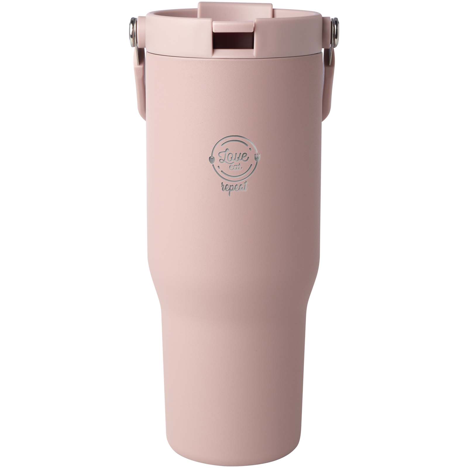 Vaso con aislamiento al vacío de cobre de acero inoxidable reciclado certificado RCS de 900 ml y con tapa de doble función Bronx