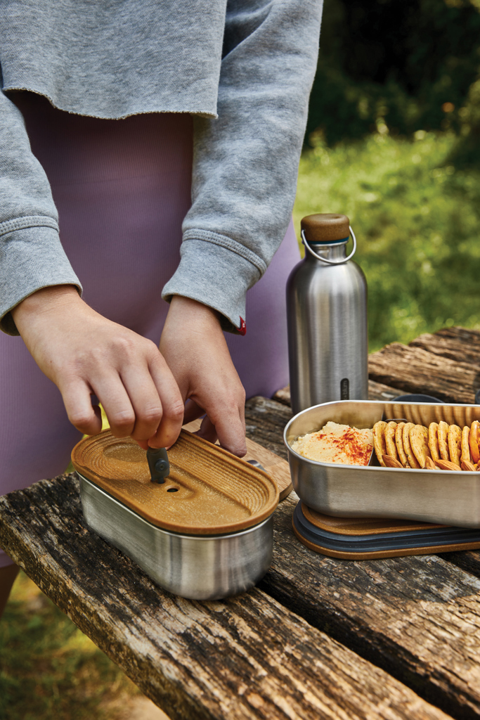 Tuppers Bento Doble de acero inoxidable Black+Blum