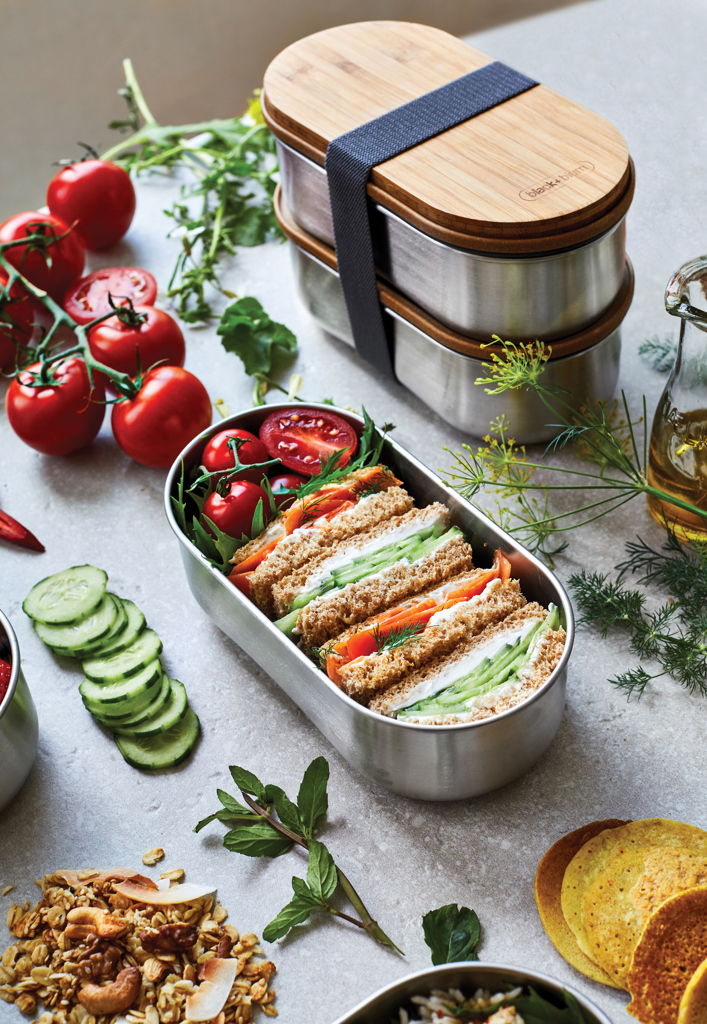 Tuppers Bento Doble de acero inoxidable Black+Blum